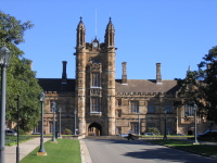 Clock tower at University of Sydney