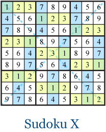 Sudoku X board
