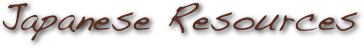 Japanese Resources