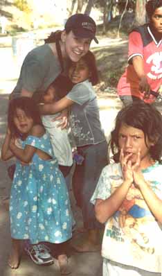 Maggie at the refugee camp.jpg (21564 bytes)