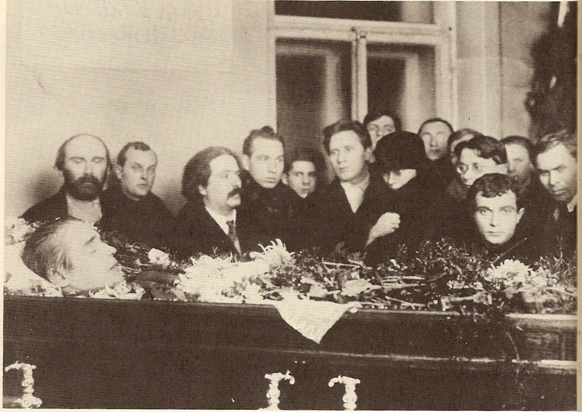 Esenin's funeral, photo a