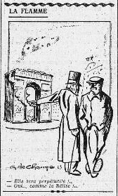 "La Flamme" cartoon