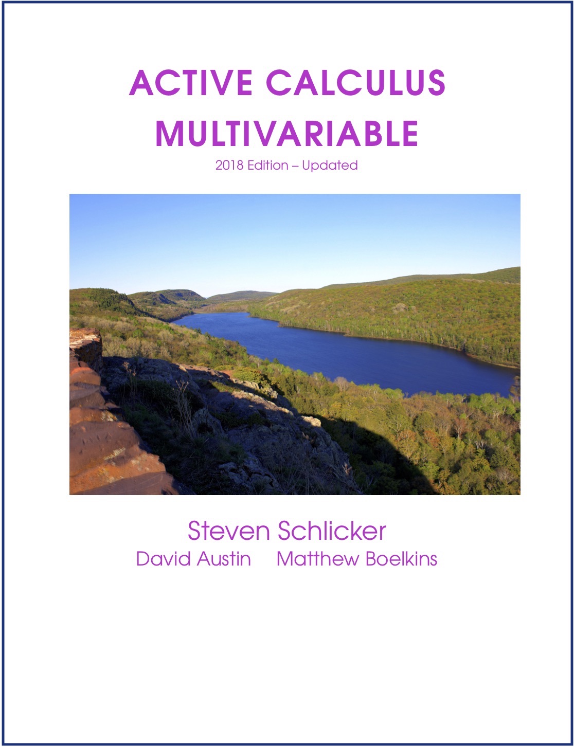 Active Calculus Multivariable Updated 2018 Edition