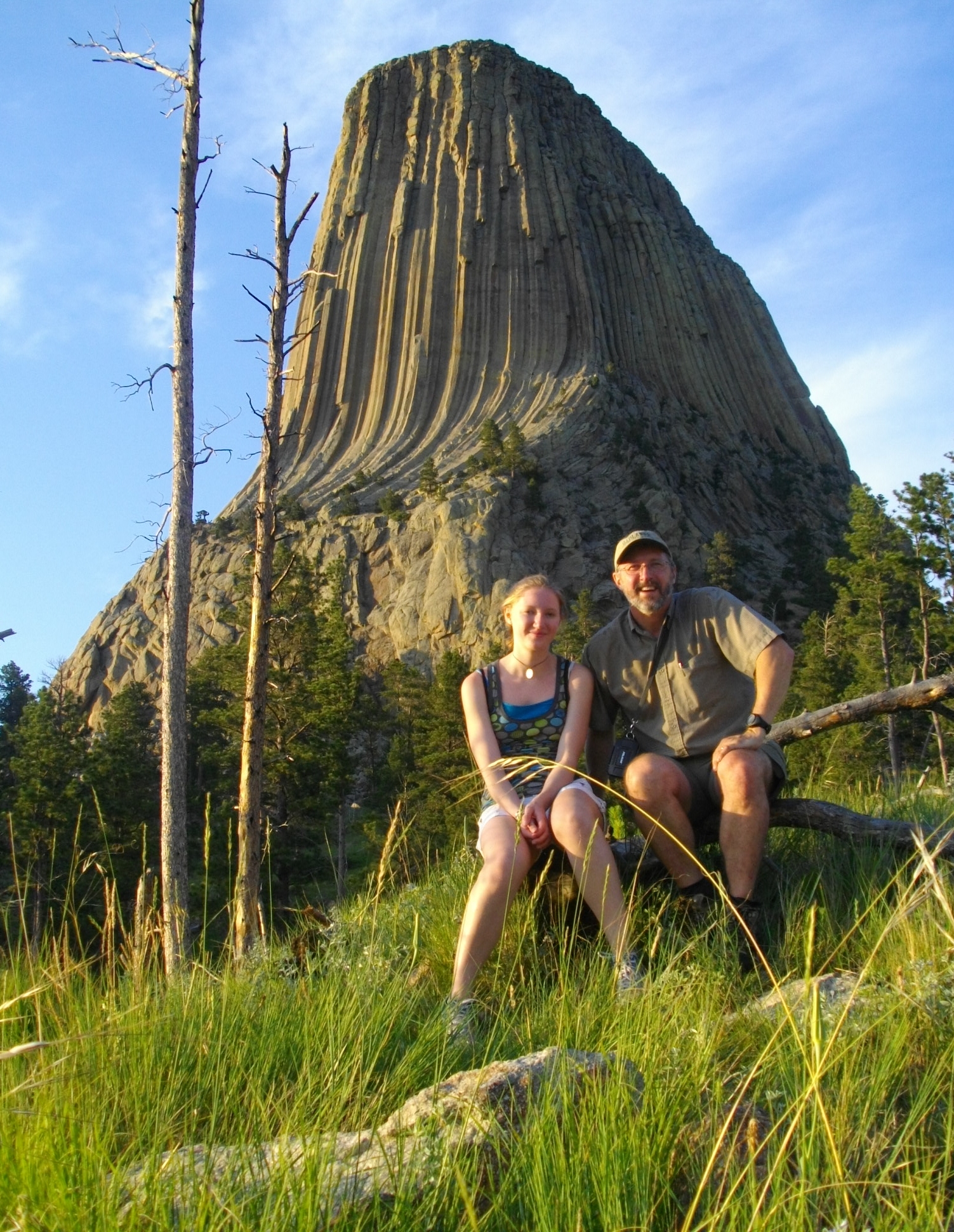 Peter and his daughter at Devil's Tower