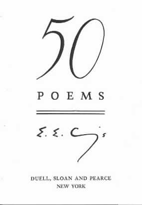 Title page of 50 Poems